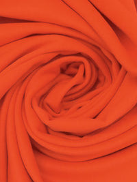 Poppy Orange Wool/Cashmere/Polyester Napped Coating - NY Designer - 56W