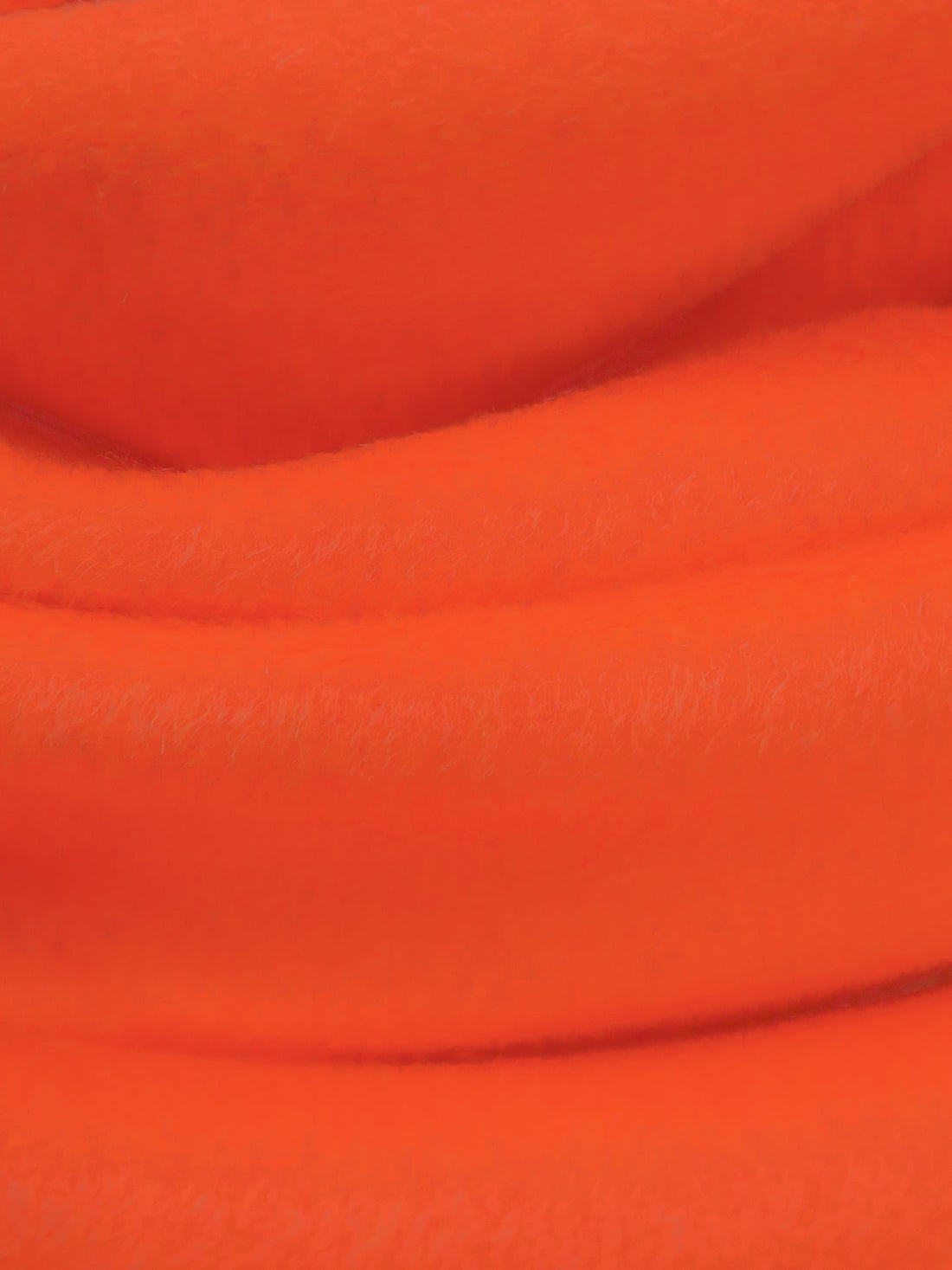 Poppy Orange Wool/Cashmere/Polyester Napped Coating - NY Designer - 56W