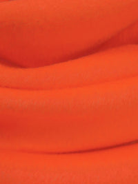 Poppy Orange Wool/Cashmere/Polyester Napped Coating - NY Designer - 56W