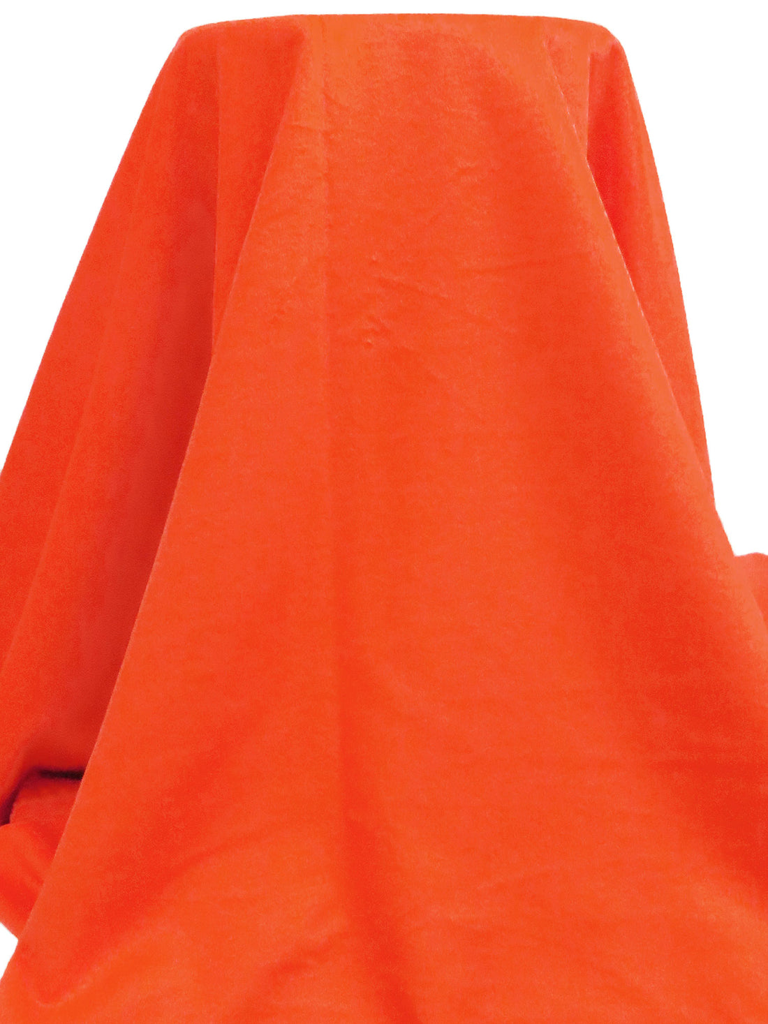 Poppy Orange Wool/Cashmere/Polyester Napped Coating - NY Designer - 56W