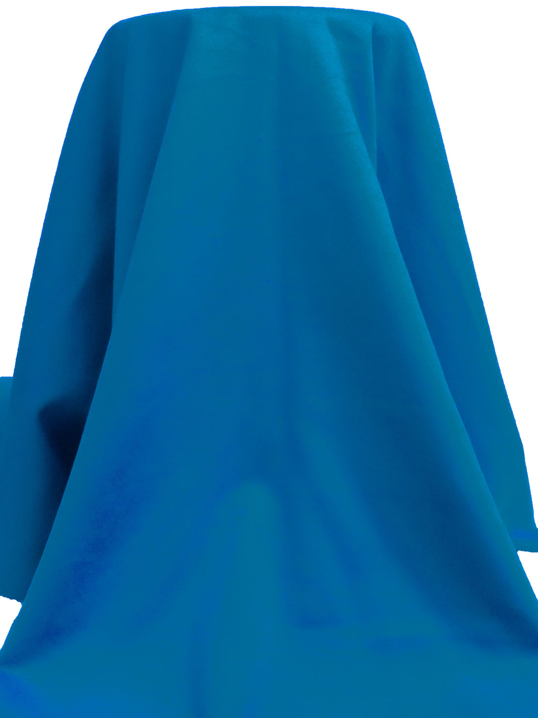 Dark Vivid Blue Wool/Cashmere/Polyester Napped Coating - NY Designer - 58W