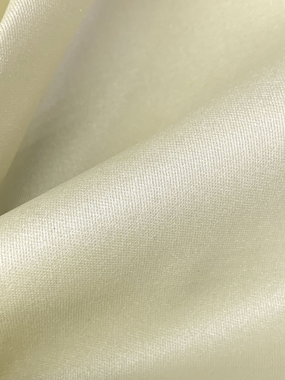 Muted Cream Cotton/Lycra Shimmer Stretch Twill Bottom Weight Woven - NY Designer - 58W