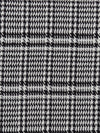 Black/Cloud Gray/Off-White 100% Polyester Novelty Plaid Weave Boucle Suiting 60W