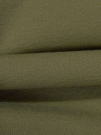 Dusty Army Green Polyester/Nylon/Spandex Power Stretch Sweatshirt Fleece - Polartec - 64W