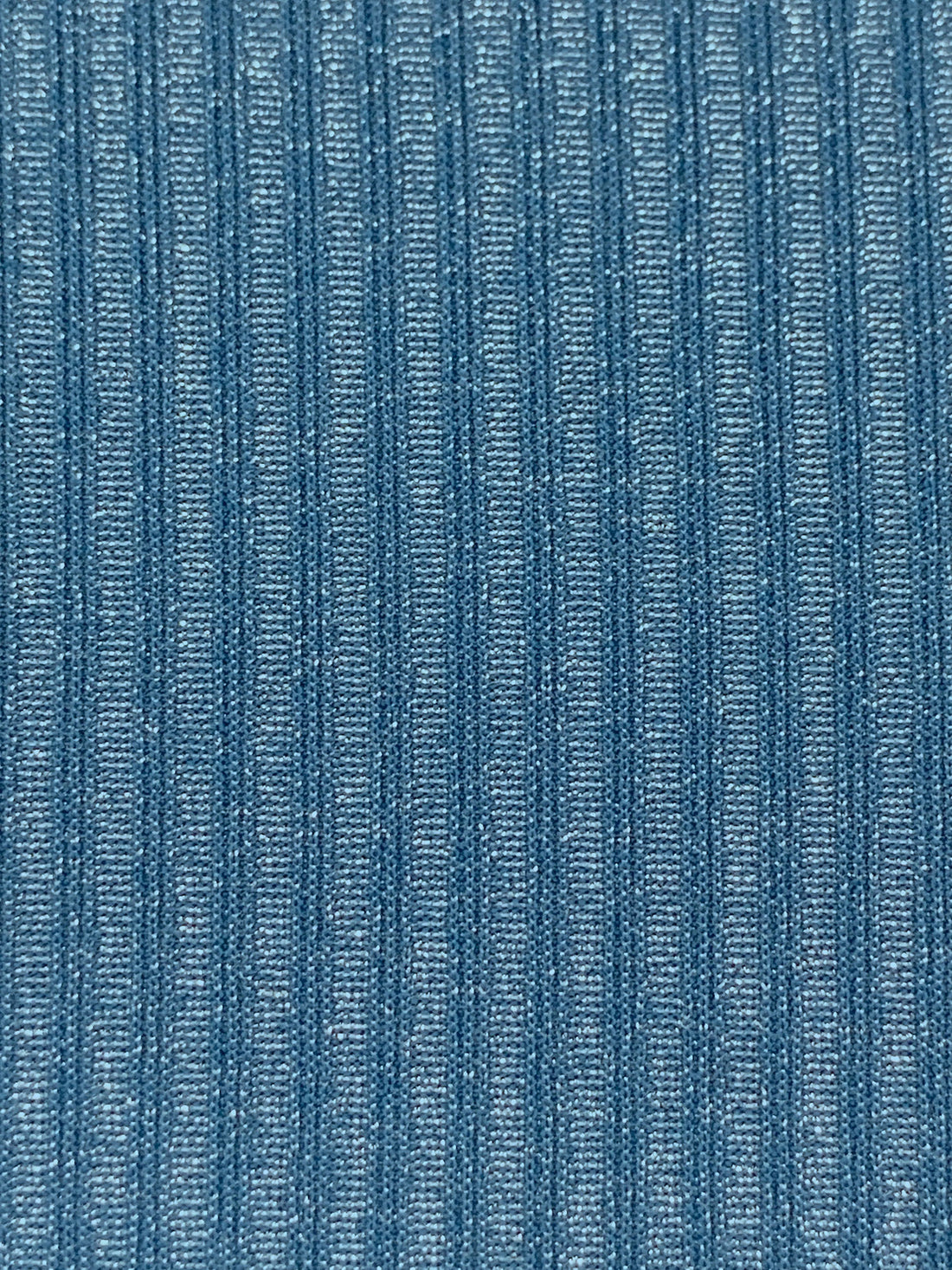 Queen Blue/Silver Nylon/Metallic/Lycra Shimmer Stretch Rib Knit - NY Designer - 62W