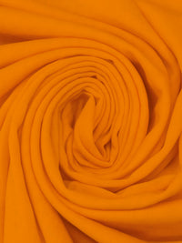 Neon Tangerine Polyester/Spandex Power Grid Fleece Knit - Polartec - 58W