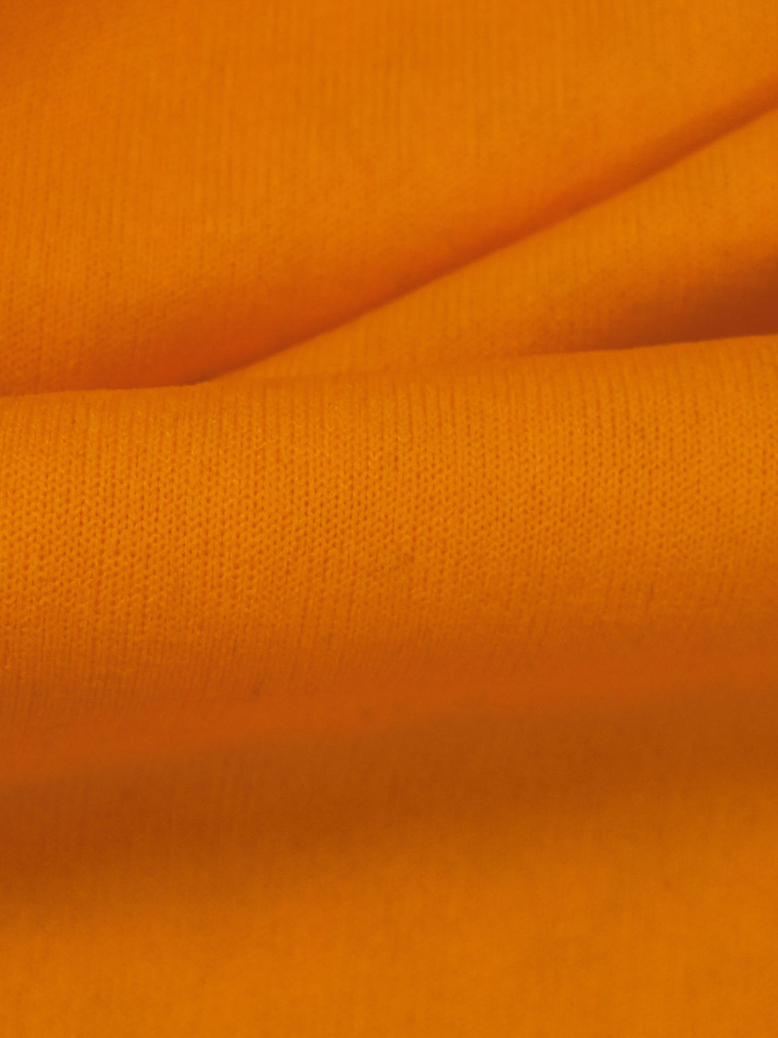 Neon Tangerine Polyester/Spandex Power Grid Fleece Knit - Polartec - 58W