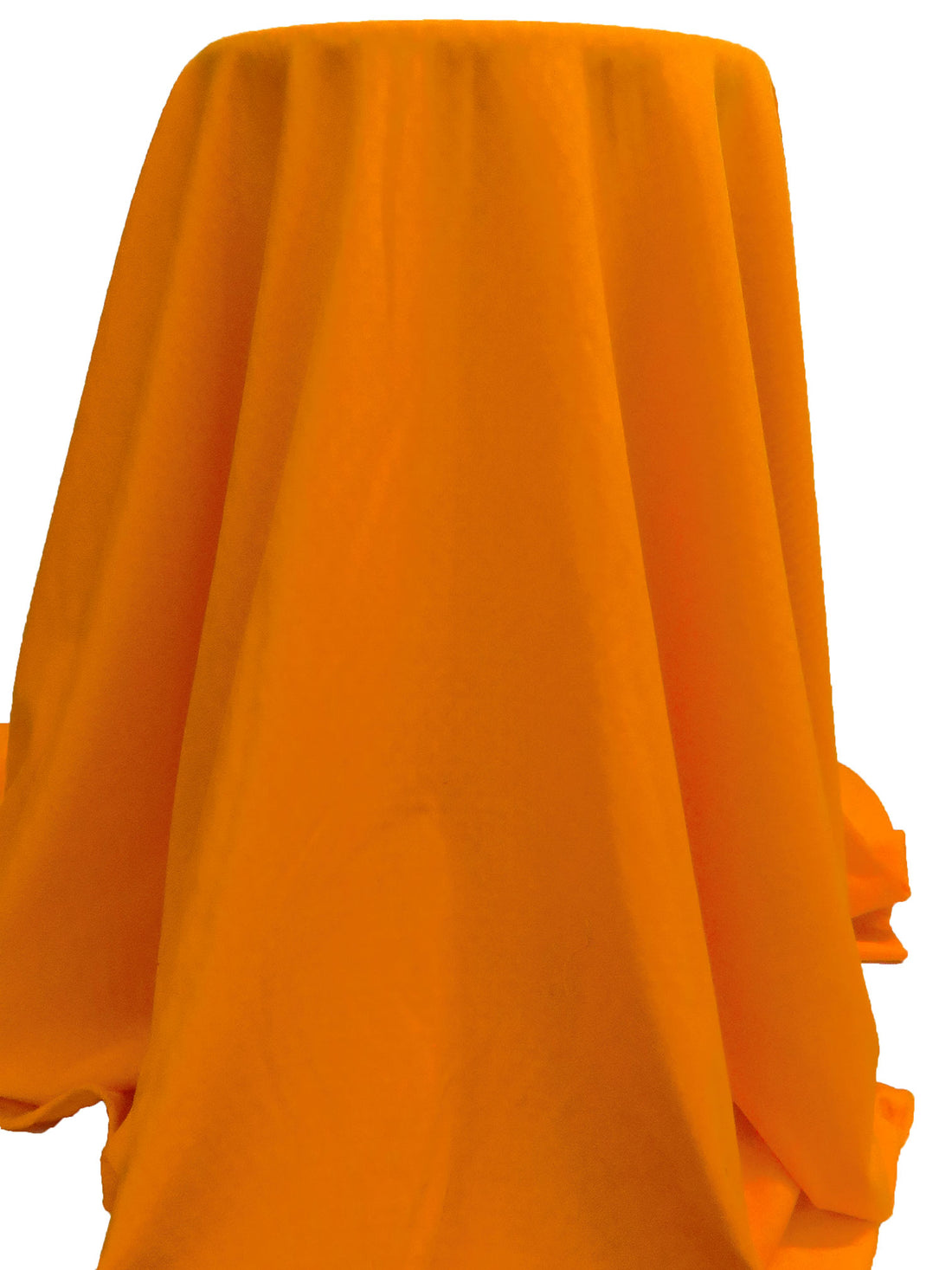 Neon Tangerine Polyester/Spandex Power Grid Fleece Knit - Polartec - 58W