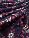 Dark Blueberry/Dark Teal/Raspberry/Multi Rayon/Lycra Floral Paisley Print Jersey Knit 56W