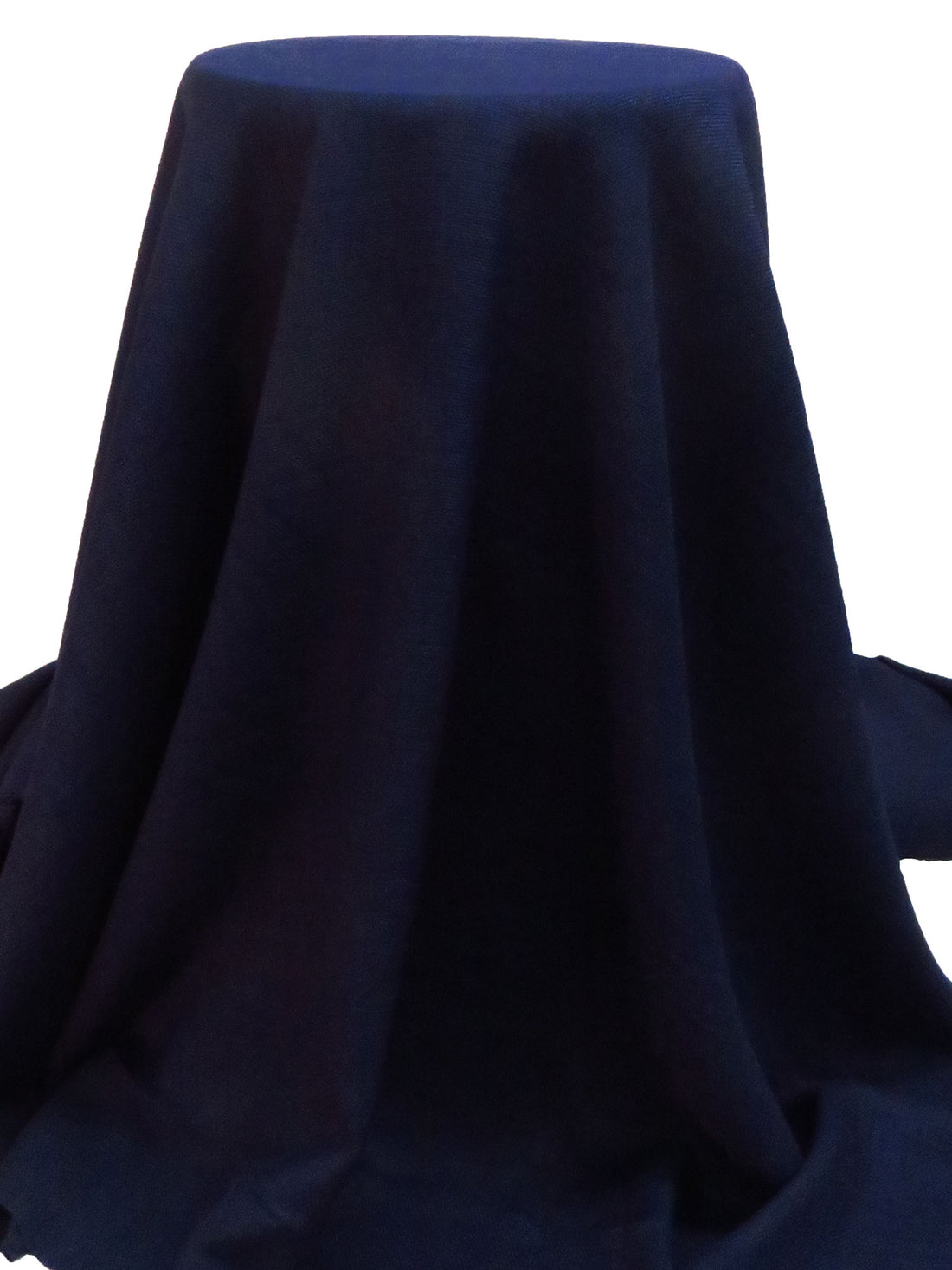 Navy Blue 100% Polyester Textured Weave Suiting 57W
