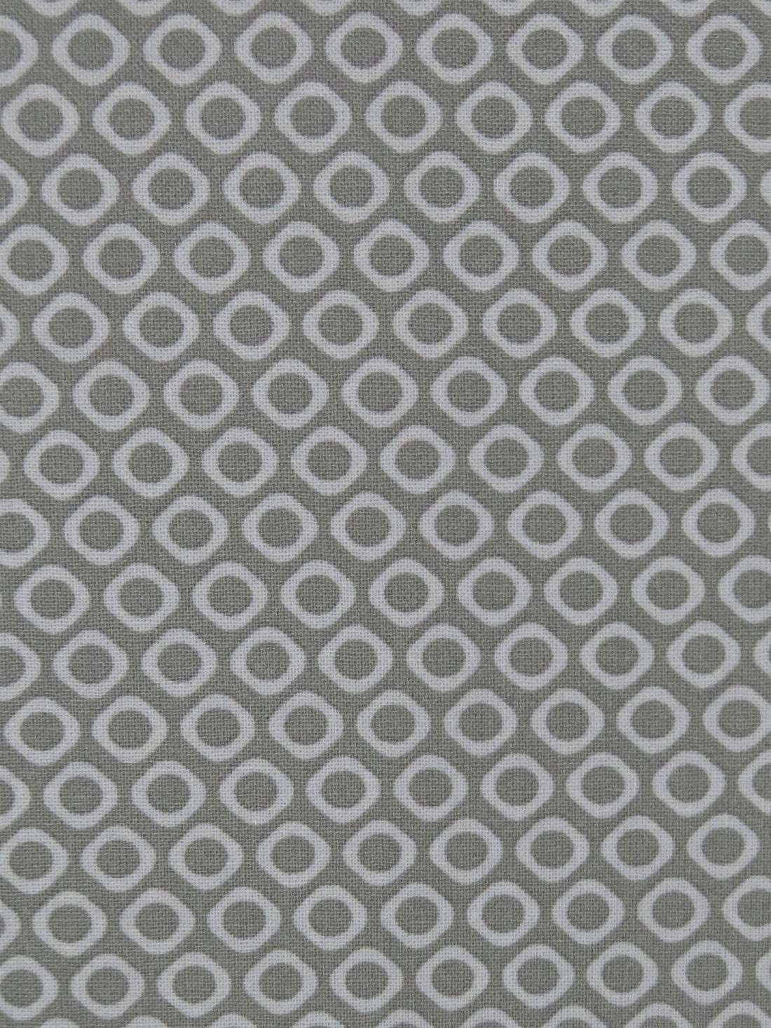 Pewter Gray/Cloud Gray 100% Cotton Geometric Print Quilt Weight Woven 44W