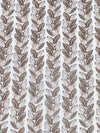 White/Light Beaver/Dark Lava 100% Cotton Leafy Vertical Vines Print Quilt Weight Woven 44W