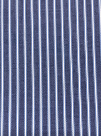 Dark Royal Blue/White/Soft Marine Blue 100% Cotton Vertical Stripe Weave Shirting 58W