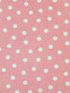 Ruddy Pink/Off-White 100% Cotton Dot Print Quilt Weight Woven 44W