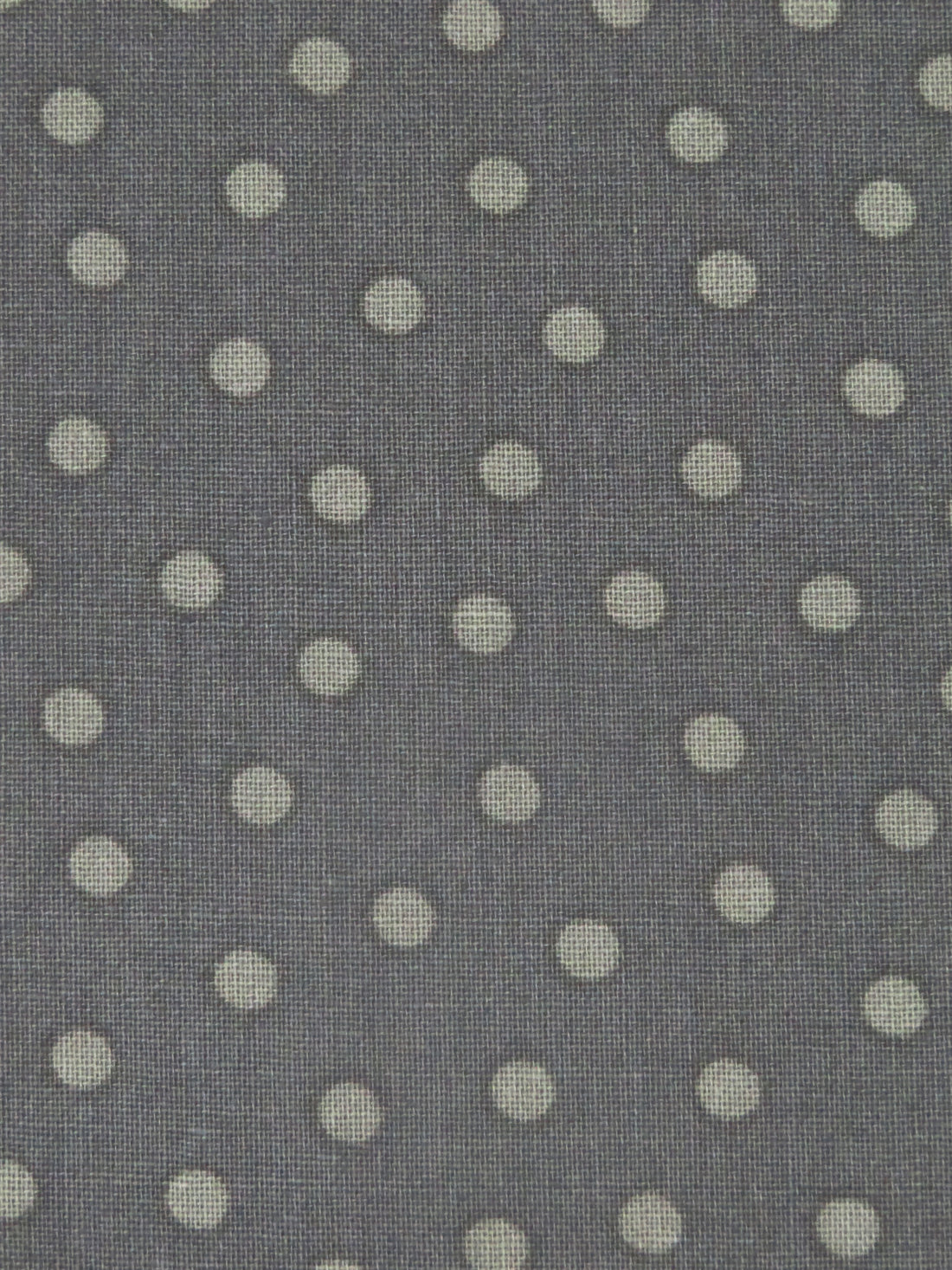 Medium Gray/Granite Gray 100% Cotton Dot Print Quilt Weight Woven 44W