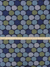 Navy Blue/Shadow Blue/Kelly Green/Multi 100% Cotton Floral Bursts Print Quilt Weight Woven 44W