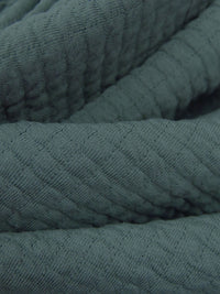 Muted Dusty Thunderstorm Blue Polyester/Lycra Power Air Grid Double Knit - Polartec - 66W