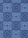 Cerulean Frost/Sapphire 100% Cotton Tile Print Quilt Weight Woven 44W