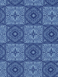 Cerulean Frost/Sapphire 100% Cotton Tile Print Quilt Weight Woven 44W