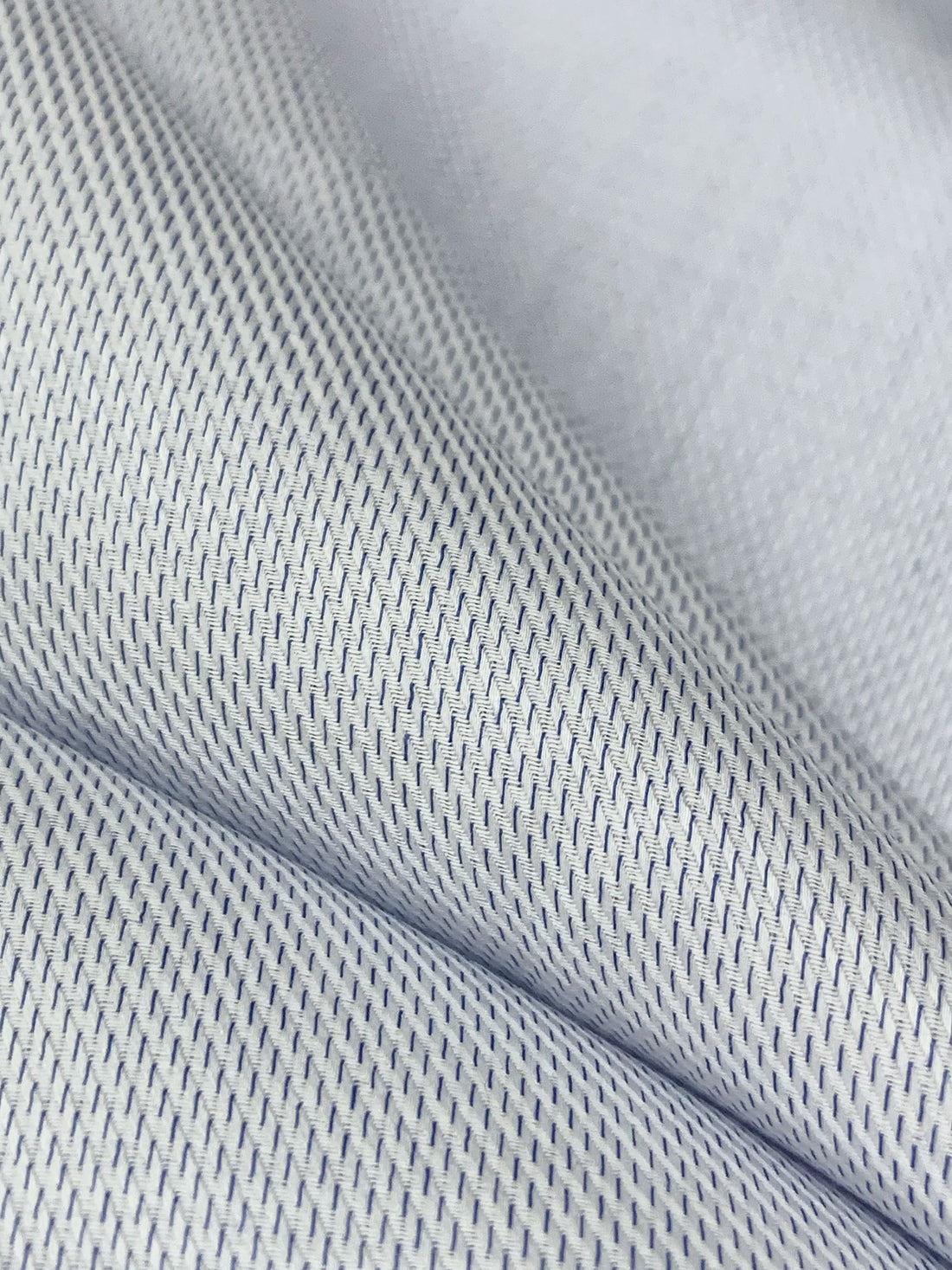 Cool Blue/White 100% Cotton Novelty Weave Shirting 60W