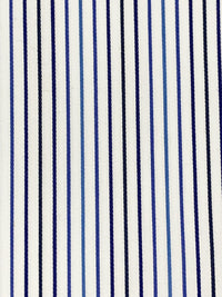 White/French Blue/Midnight Navy/Multi 100% Cotton Vertical Stripe Weave Shirting 58W