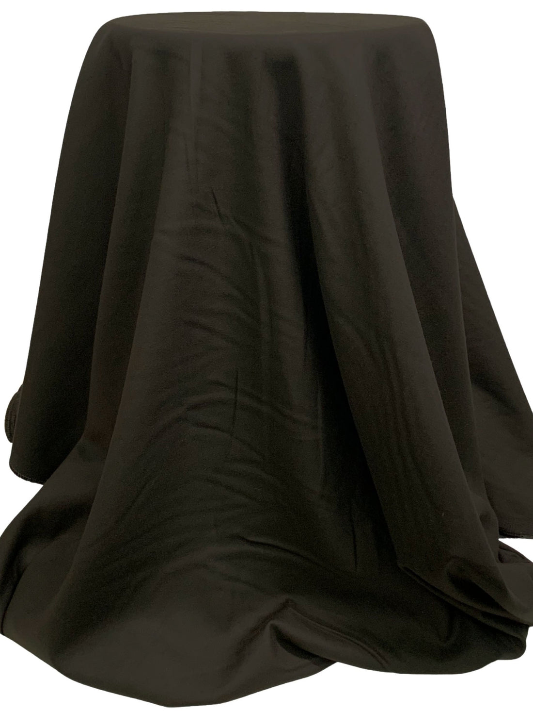 Muted Dark Oak/Muted Black Cotton/Lycra Double-Faced Stretch Suiting - NY Designer - 49W