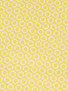 Lemon Yellow/Pale Yellow 100% Cotton Hollow Circle Print Quilt Weight Woven 44W