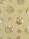 SOLD AS IS - Wheat/Gold 100% Polyester Mini Sequins Dots On Jersey Knit 54W