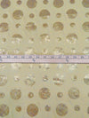 SOLD AS IS - Wheat/Gold 100% Polyester Mini Sequins Dots On Jersey Knit 54W