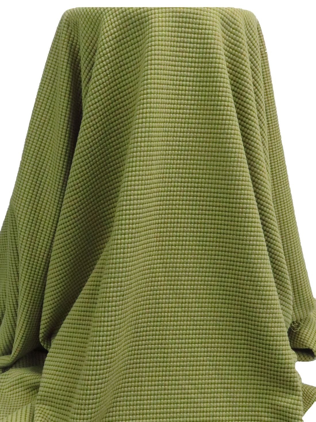 Light Pomelo/Olive Green 100% Nylon Puckered Grid Knit - Polartec - 56W