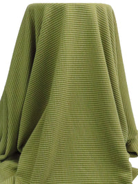 Light Pomelo/Olive Green 100% Nylon Puckered Grid Knit - Polartec - 56W