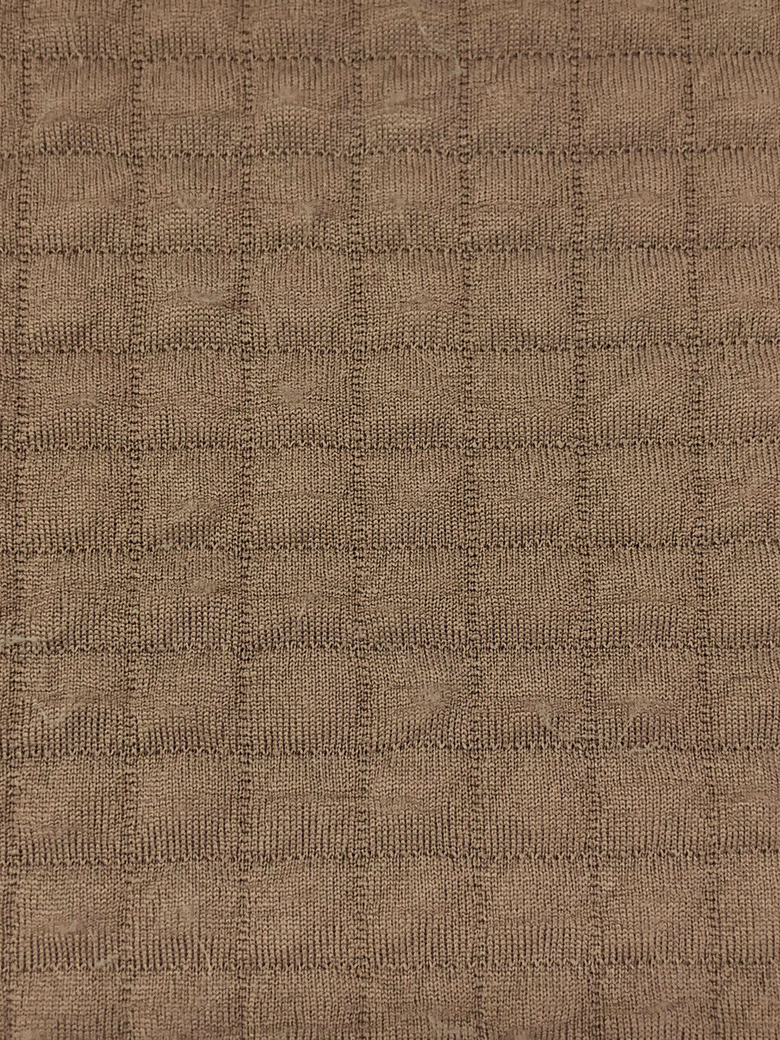 Taupe Tan Polyester/Lycra Power Air Grid Double Knit - Polartec - 60W