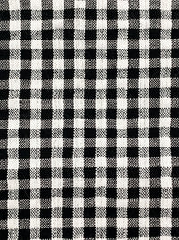 Black/White Cotton/Polyester Small Gingham Check Weave Seersucker 57W