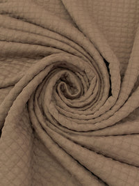 Taupe Tan Polyester/Lycra Power Air Grid Double Knit - Polartec - 60W