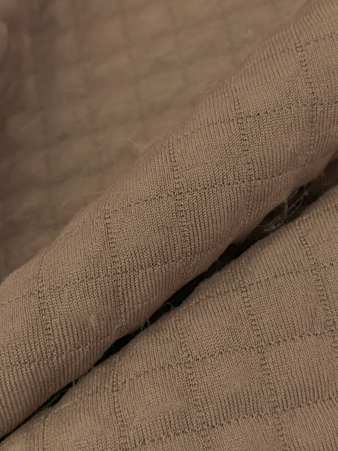 Taupe Tan Polyester/Lycra Power Air Grid Double Knit - Polartec - 60W