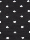 Black/White Rayon/Lycra Small Polka Dot Print Jersey Knit 56W