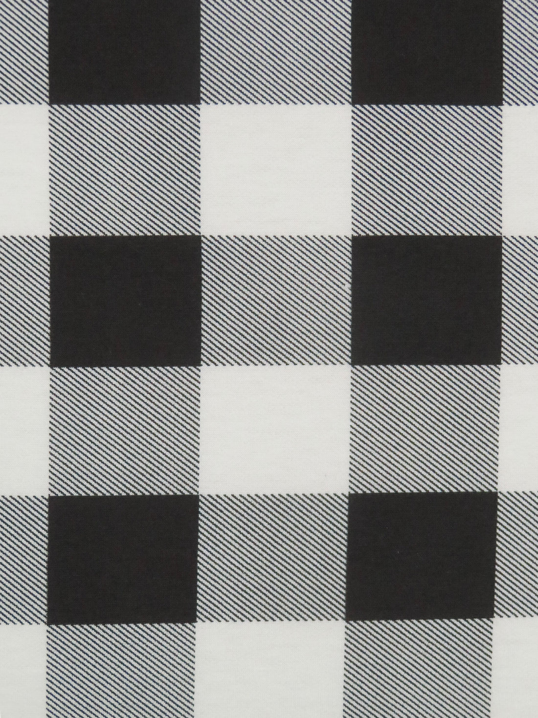 SOLD AS IS ONLY - Eggshell/Black Polyester/Lycra Plaid Print French Terry Knit 58W