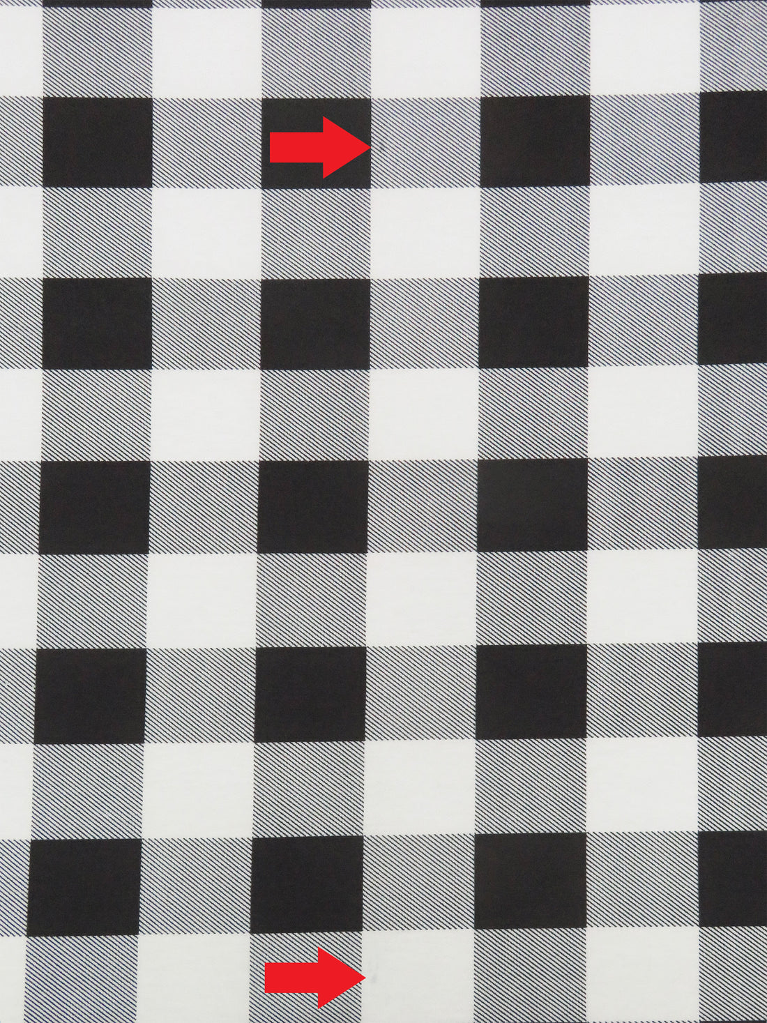 SOLD AS IS ONLY - Eggshell/Black Polyester/Lycra Plaid Print French Terry Knit 58W