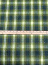 Pale Young Green Onion/Midnight Green/White/Multi Polyester/Acrylic/Wool/Metallic Plaid Herringbone Novelty Weave Tweed Suiting 58W