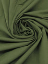 Army Green Rayon/Nylon/Spandex Stretch Bengaline Suiting - NY Designer -58W