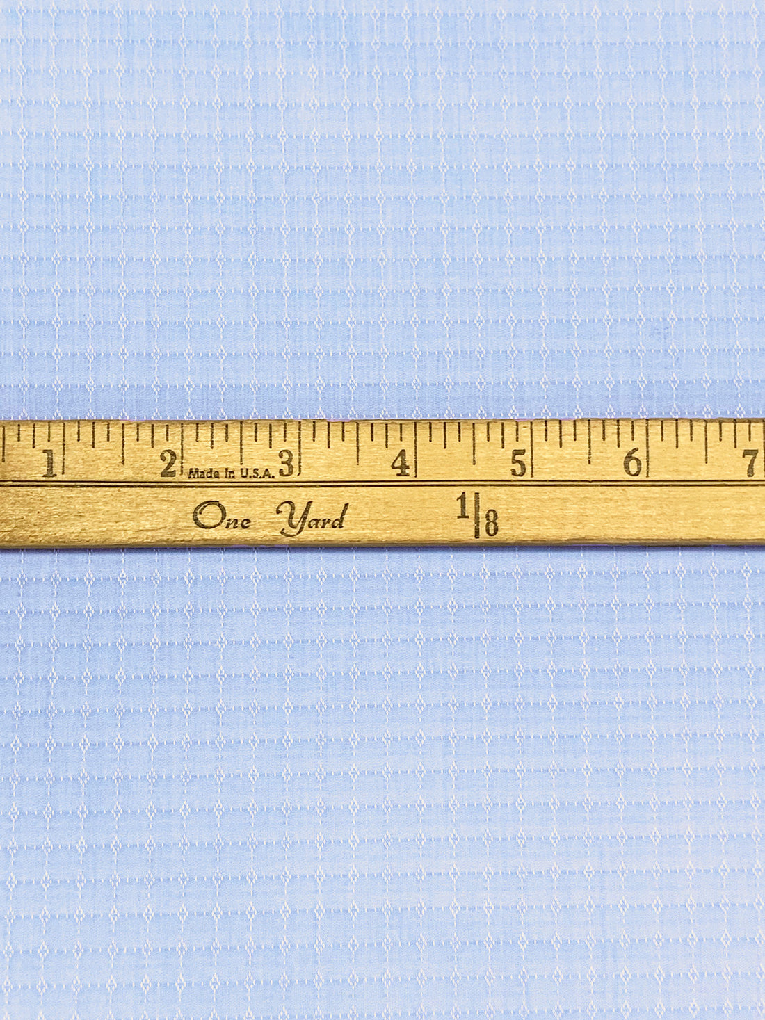 Light Steel Blue/White Cotton/Nylon/Lycra Micro Grid Dobby Weave St Tropez Stretch Shirting - Robert Kaufman - 54W