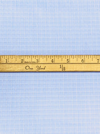 Light Steel Blue/White Cotton/Nylon/Lycra Micro Grid Dobby Weave St Tropez Stretch Shirting - Robert Kaufman - 54W