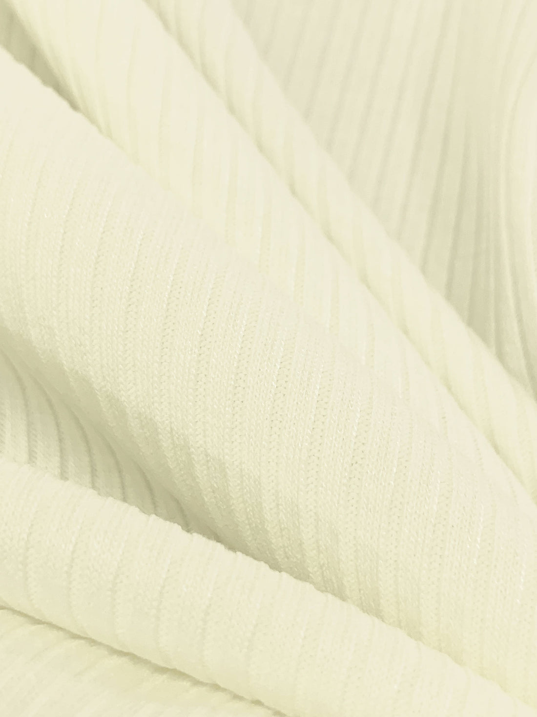 Antique Off-White Cotton/Polyester Rib Knit 55W