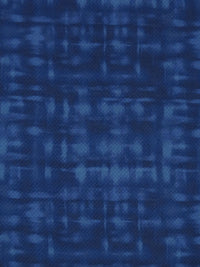 Oxford Blue/Cerulean 100% Rayon Distressed Plaid Print Dot Weave Voile - NY Designer - 56W