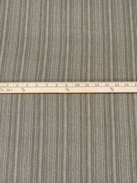 Rikan Brown/Light Gray 100% Rayon Various Dashed Vertical Stripe Print Crinkle Challis - Robert Kaufman - 54W