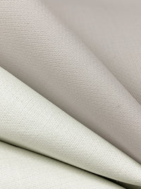 Alabaster/Light Fog Gray 100% Cotton Double Faced Jacketing - NY Designer - 60W