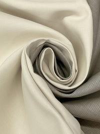 Cream/Taupe 100% Cotton Double Faced Jacketing - NY Designer - 62W