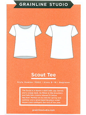 Grainline Studio Patterns - Scout Tee #11002 - Sizes 0-18