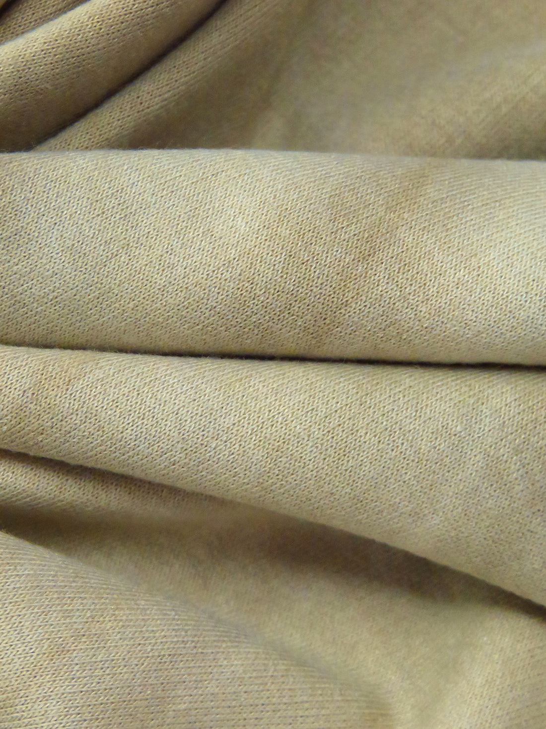 Sand/Dark Tan Polyester/Rayon/Lycra Tie-Dye Look Print French Terry Knit - Robert Kaufman - 58W