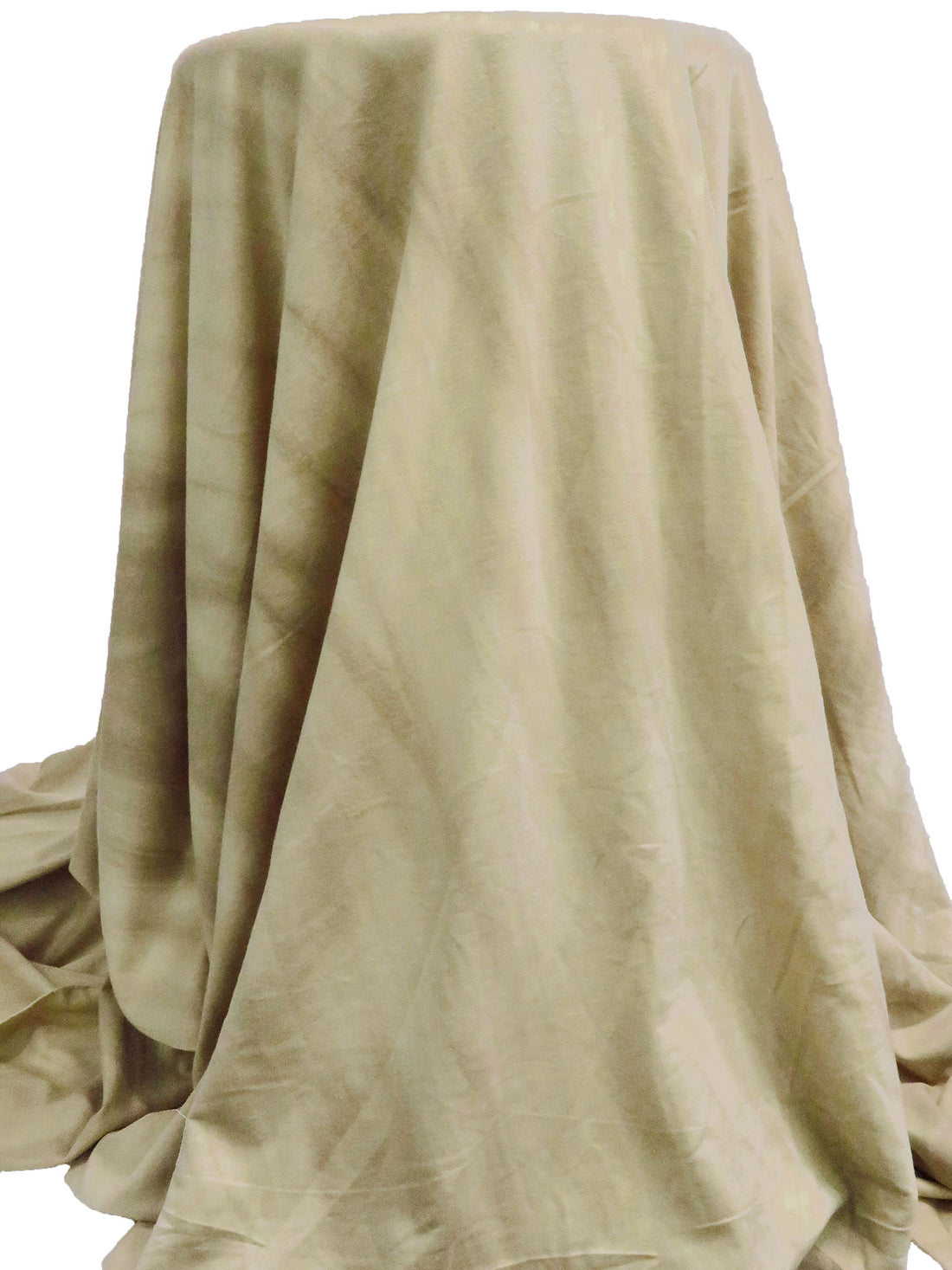 Sand/Dark Tan Polyester/Rayon/Lycra Tie-Dye Look Print French Terry Knit - Robert Kaufman - 58W